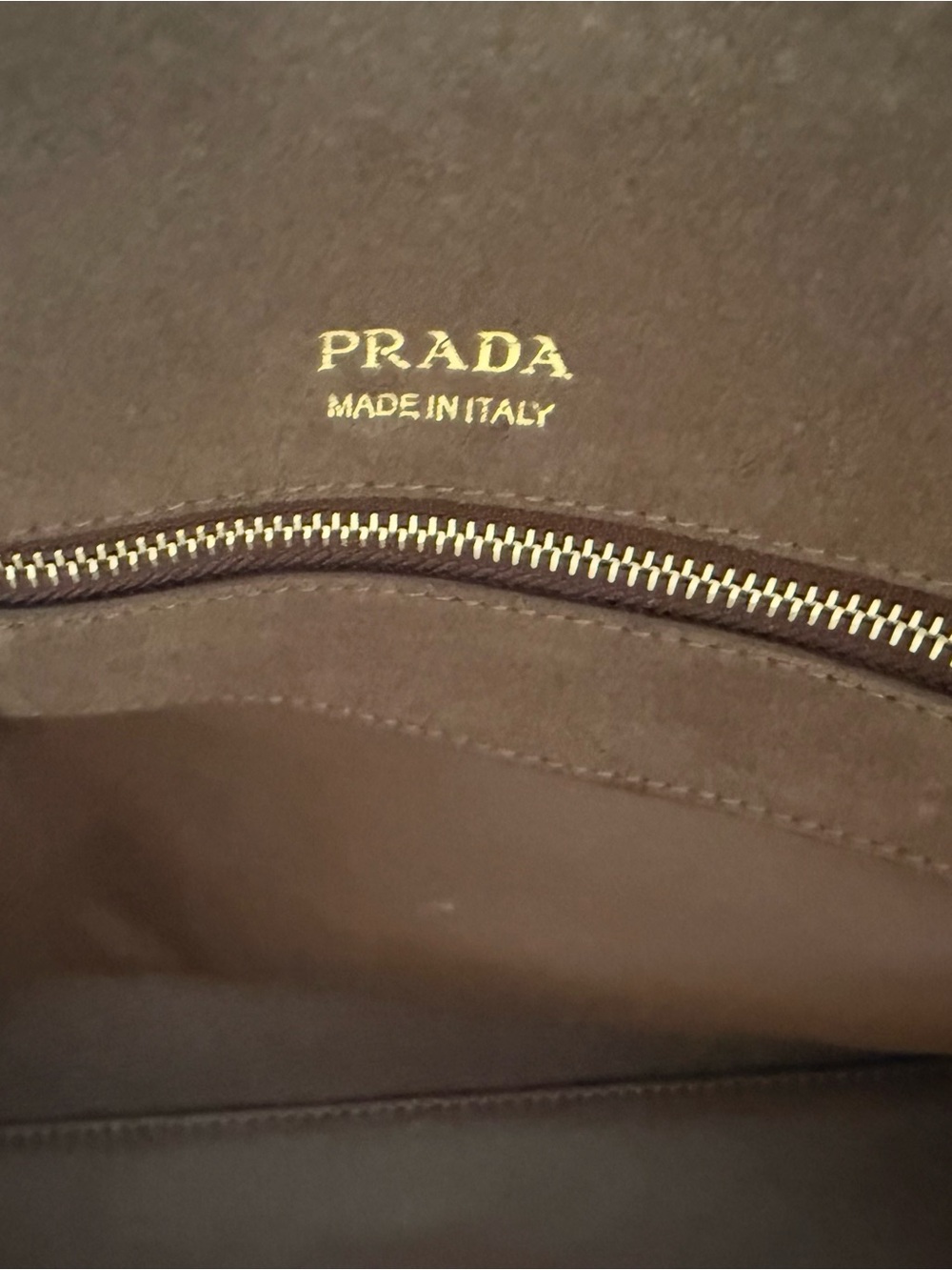 Prada Brown Suede Top-Handle Satchel| Dust Bag Included ✨ - Picture 7 of 11